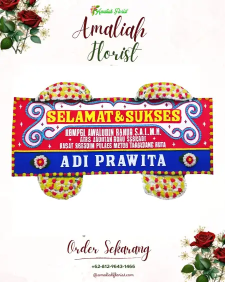 Papan Bunga Ucapan Selamat Sinak