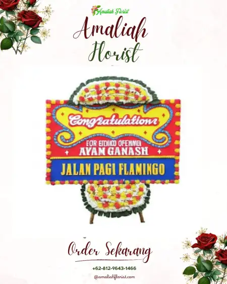 Sewa Papan Bunga Sinak